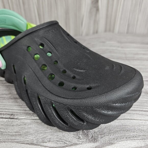 Crocs Echo Clog Shoes Spring Break Edition Black/Multicolored - Men\'s Size13 NEW main image 11